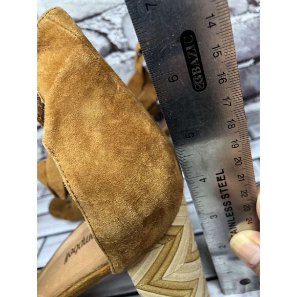 Jeffrey Campbell Lindsay Brown Suede Leather AnkleStrap Heels Women Sz 11M US/42 - Picture 11 of 16